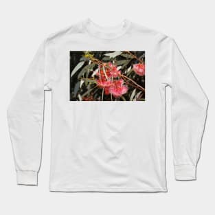 Pink Flowering Gum  by Avril Thomas, South Australian artist Long Sleeve T-Shirt